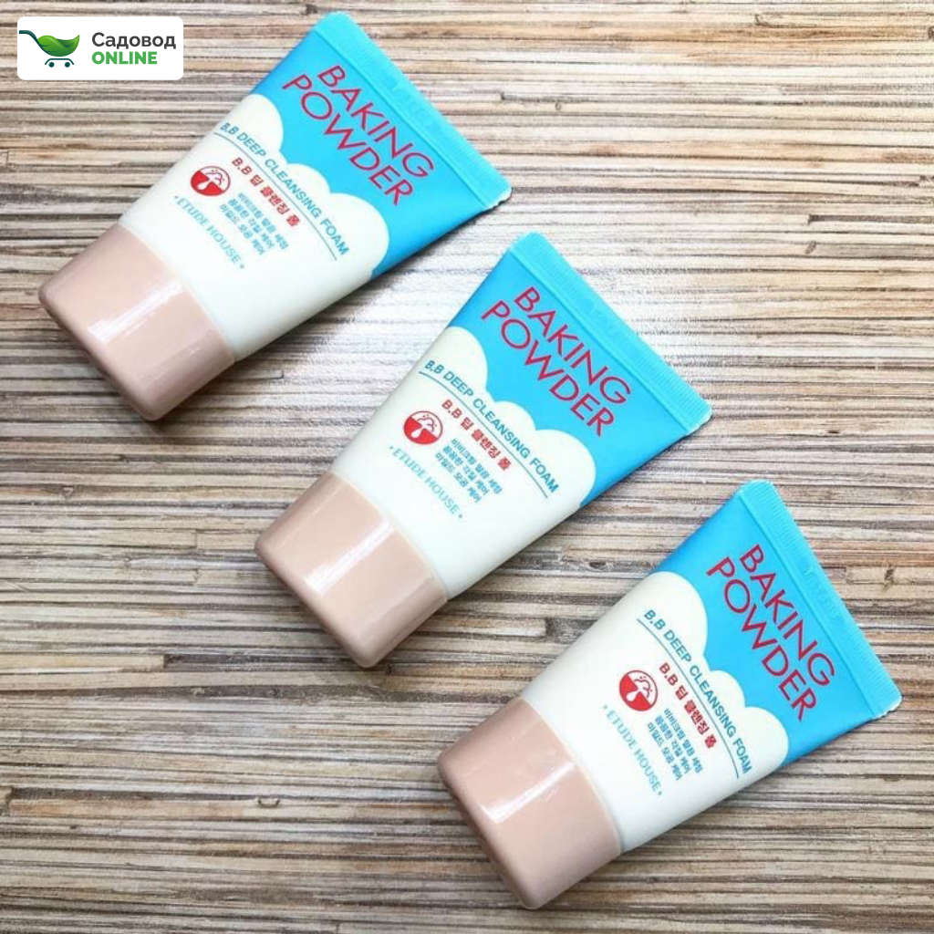 Baking powder deep cleansing foam. Пенка Baking Powder BB Cleansing Foam 30 мл "Etude House". Пенка для глубокого очищения Baking Powder BB Deep Cleansing Foam 30 мл. Etude House Baking Powder BB Deep Cleansing Foam 30ml. Etude Baking Powder 30мл.